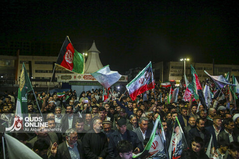 اجتماع بزرگ بیعت مهاجرین افغانستانی مقیم مشهد