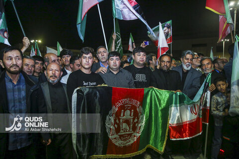 اجتماع بزرگ بیعت مهاجرین افغانستانی مقیم مشهد