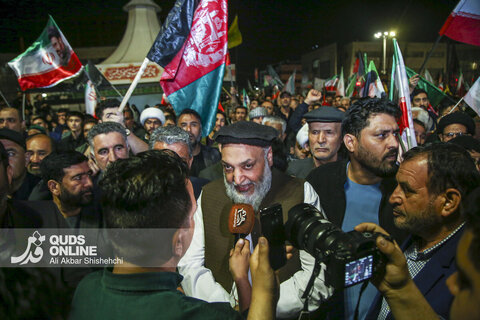 اجتماع بزرگ بیعت مهاجرین افغانستانی مقیم مشهد