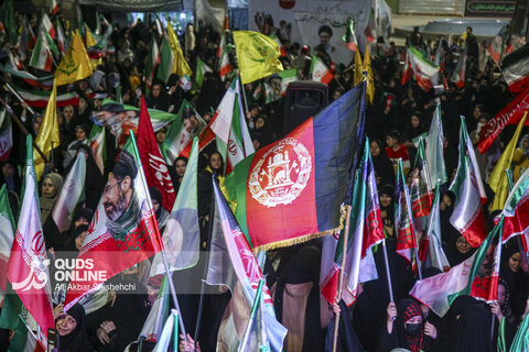 اجتماع بزرگ بیعت مهاجرین افغانستانی مقیم مشهد