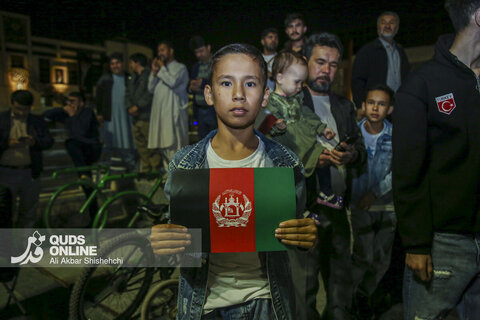 اجتماع بزرگ بیعت مهاجرین افغانستانی مقیم مشهد