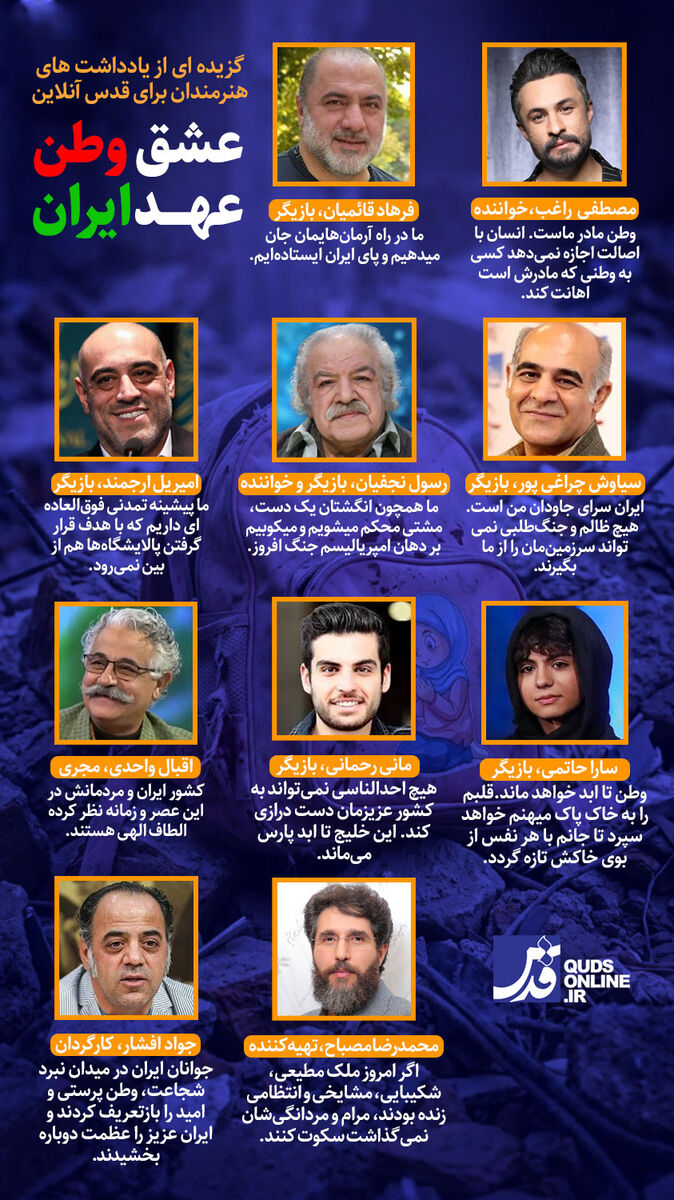 اینفوگرافیک | عشقِ وطن، عهدِ ایران