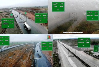 ترافیک پرحجم و بارش باران جاده‌های خراسان رضوی