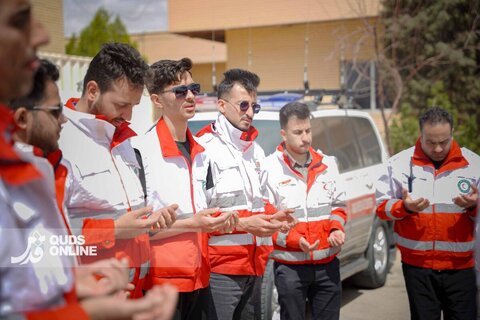 گزارش تصویری | بازدید کاروان خادمان حرم رضوی از مرکز عملیات اصفهان