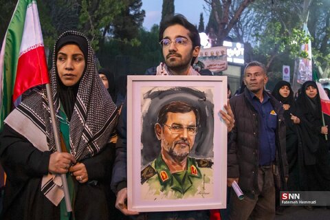 تشییع پیکر مطهر سردار شهید علیرضا تنگسیری در تهران (۲)