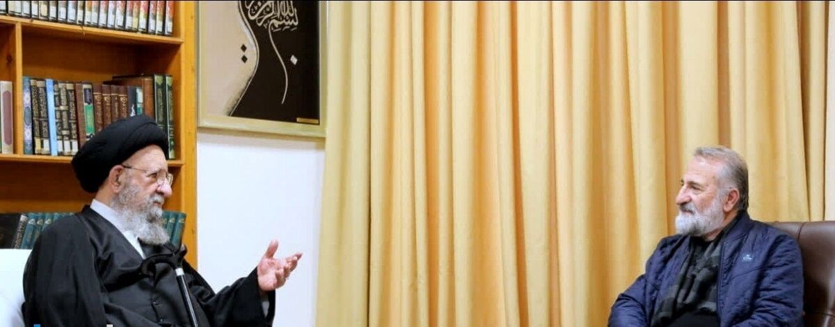 دیدار مهران رجبی با آیت‌الله نورمفیدی؛ هنر، زبان مقابله با چالش‌های کشور است
