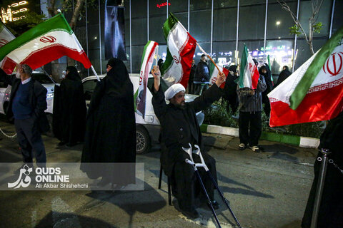 برگزاری تجمع مردمی «حمایت از ولایت و مدافعان وطن» در موکب رسانه ای قدس