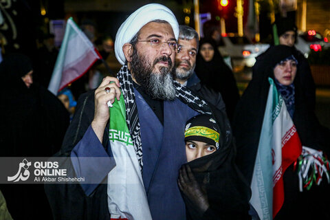 برگزاری تجمع مردمی «حمایت از ولایت و مدافعان وطن» در موکب رسانه ای قدس