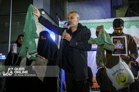 برگزاری تجمع مردمی «حمایت از ولایت و مدافعان وطن» در موکب رسانه ای قدس