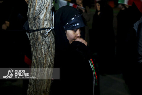 برگزاری تجمع مردمی «حمایت از ولایت و مدافعان وطن» در موکب رسانه ای قدس