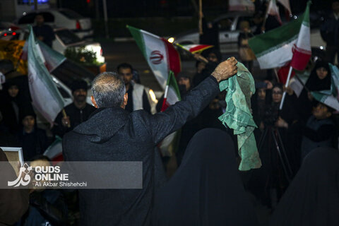 برگزاری تجمع مردمی «حمایت از ولایت و مدافعان وطن» در موکب رسانه ای قدس