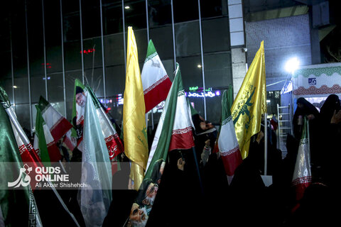 برگزاری تجمع مردمی «حمایت از ولایت و مدافعان وطن» در موکب رسانه ای قدس