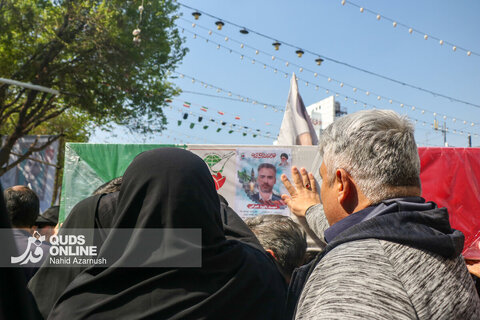 گزارش تصویری | تشییع پیکر مطهر ۳ شهید در مشهد