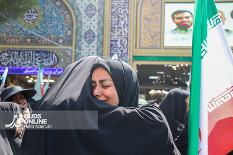 گزارش تصویری | تشییع پیکر مطهر ۳ شهید در مشهد