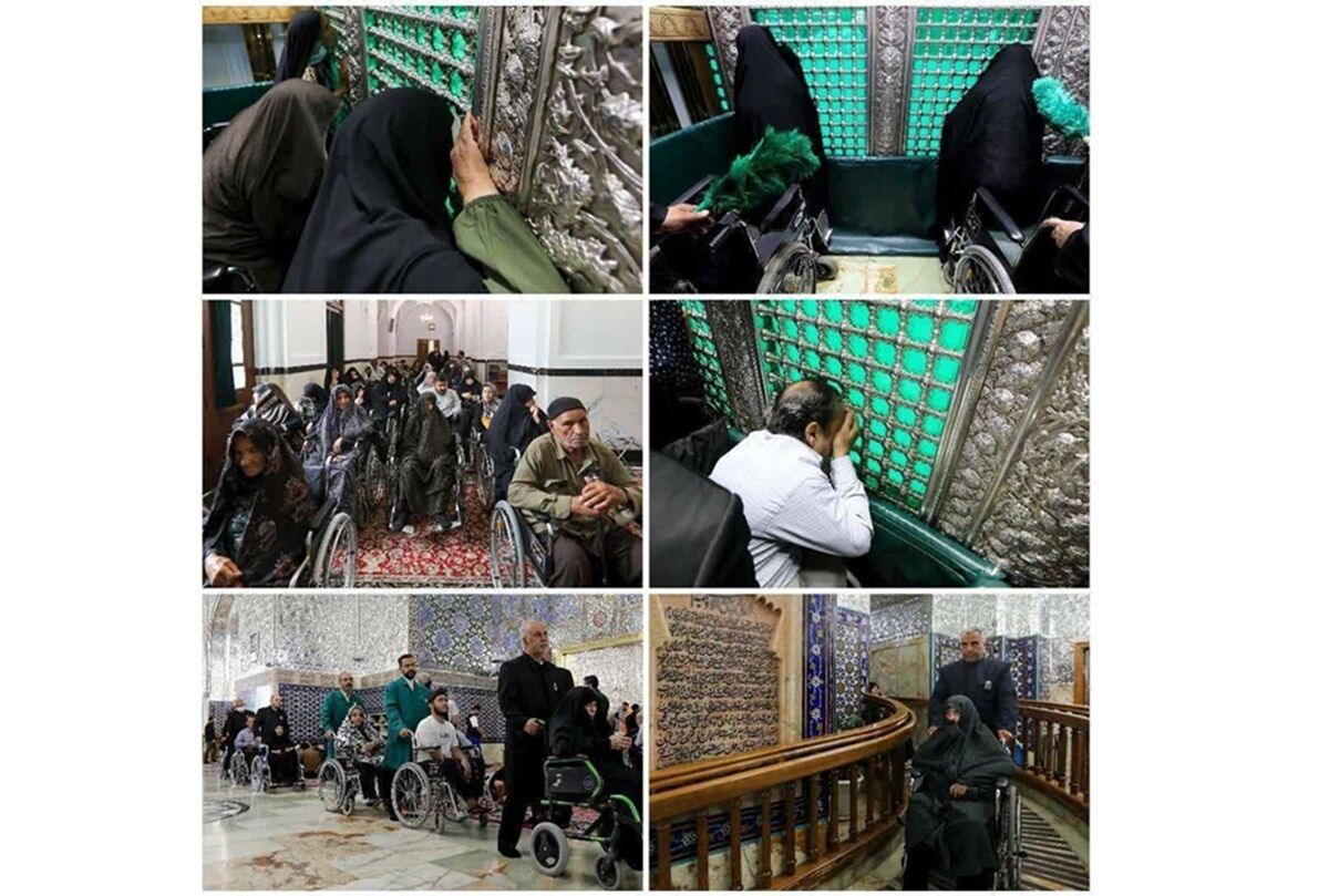 خدمت رسانی در مسیر زیارت نور