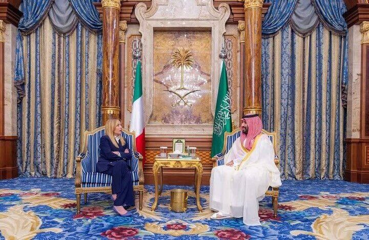 دیدار بن‌سلمان با ملونی در جده