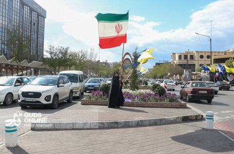 گزارش تصویری | این پرچم زمین نمی‌ماند