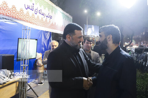 گزارش تصویری | حضور نماینده مجلس شورای اسلامی از موکب رسانه‌ای قدس