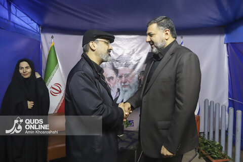 گزارش تصویری | حضور نماینده مجلس شورای اسلامی از موکب رسانه‌ای قدس