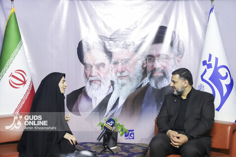 گزارش تصویری | حضور نماینده مجلس شورای اسلامی از موکب رسانه‌ای قدس
