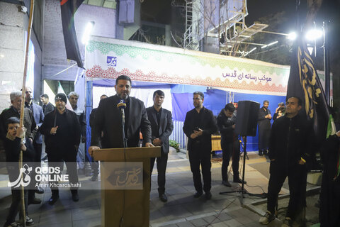 گزارش تصویری | حضور نماینده مجلس شورای اسلامی از موکب رسانه‌ای قدس