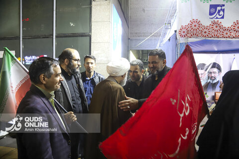 گزارش تصویری | حضور نماینده مجلس شورای اسلامی از موکب رسانه‌ای قدس