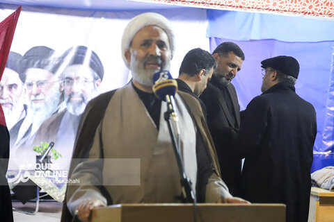 گزارش تصویری | بازدید نماینده مجلس شورای اسلامی از موکب رسانه‌ای قدس