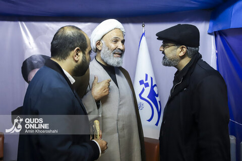 گزارش تصویری | بازدید نماینده مجلس شورای اسلامی از موکب رسانه‌ای قدس