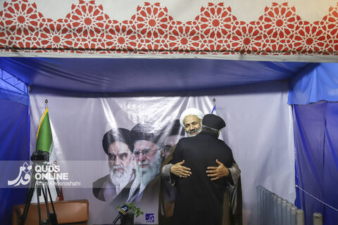گزارش تصویری | بازدید نماینده مجلس شورای اسلامی از موکب رسانه‌ای قدس