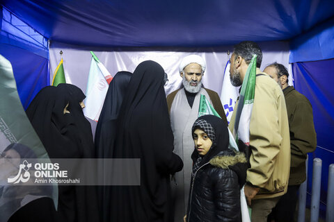 گزارش تصویری | بازدید نماینده مجلس شورای اسلامی از موکب رسانه‌ای قدس