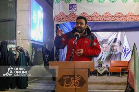 گزارش تصویری | سی و هفتمین قرار شبانه حامیان ولایت در موکب رسانه‌ای قدس