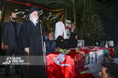 مراسم تشییع پیکر مطهر پرستار شهید «حسین عشقی» در مشهد