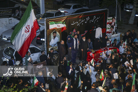 مراسم تشییع پیکر مطهر پرستار شهید «حسین عشقی» در مشهد