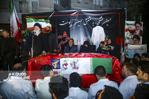 مراسم تشییع پیکر مطهر پرستار شهید «حسین عشقی» در مشهد