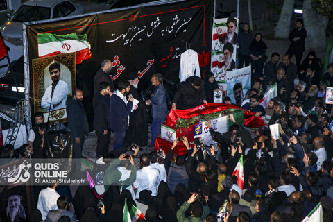 مراسم تشییع پیکر مطهر پرستار شهید «حسین عشقی» در مشهد