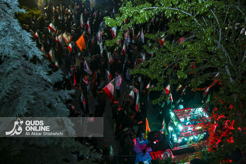 مراسم تشییع پیکر مطهر پرستار شهید «حسین عشقی» در مشهد