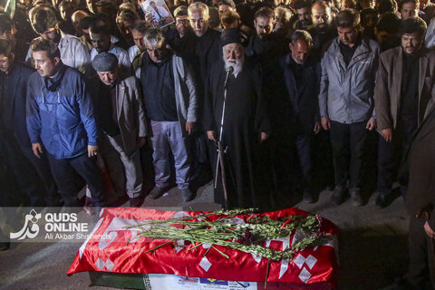 مراسم تشییع پیکر مطهر پرستار شهید «حسین عشقی» در مشهد