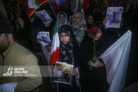 مراسم تشییع پیکر مطهر پرستار شهید «حسین عشقی» در مشهد