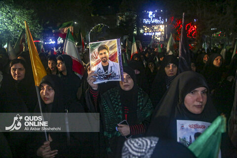 مراسم تشییع پیکر مطهر پرستار شهید «حسین عشقی» در مشهد