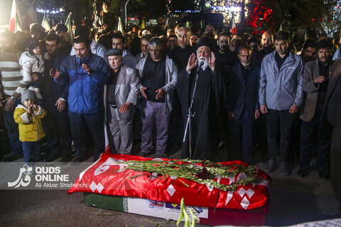 مراسم تشییع پیکر مطهر پرستار شهید «حسین عشقی» در مشهد