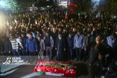 مراسم تشییع پیکر مطهر پرستار شهید «حسین عشقی» در مشهد