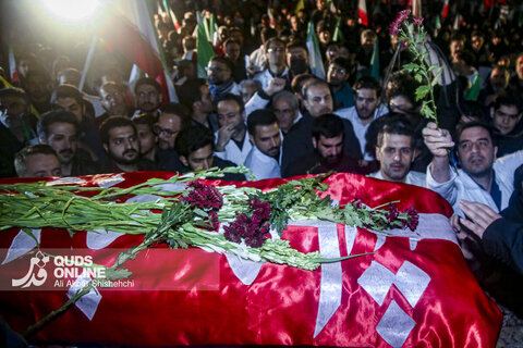 مراسم تشییع پیکر مطهر پرستار شهید «حسین عشقی» در مشهد