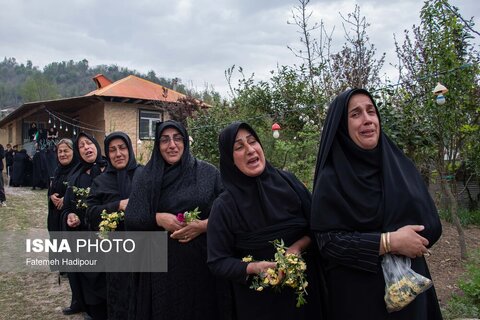تشییع و خاکسپاری پیکر شهید «علی غلامی»-روستای آلیان فومن