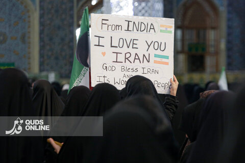 بزرگداشت چهلمین روز شهادت رهبر شهید انقلاب در حرم مطهر رضوی
