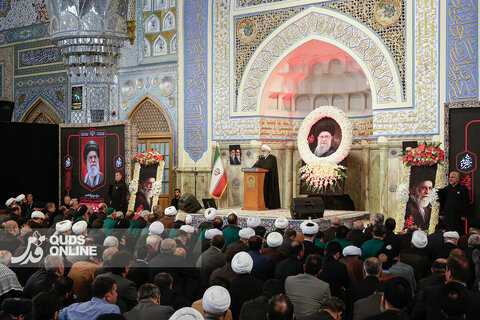بزرگداشت چهلمین روز شهادت رهبر شهید انقلاب در حرم مطهر رضوی