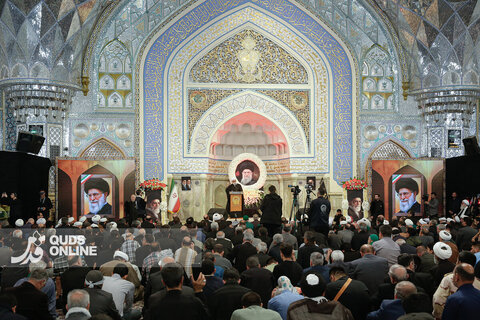 بزرگداشت چهلمین روز شهادت رهبر شهید انقلاب در حرم مطهر رضوی