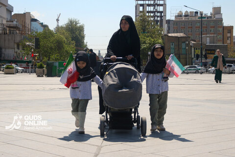 گزارش تصویری| برگزاری رژه سربازان کوچک عصر ظهور در مشهد