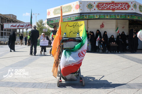 گزارش تصویری| برگزاری رژه سربازان کوچک عصر ظهور در مشهد