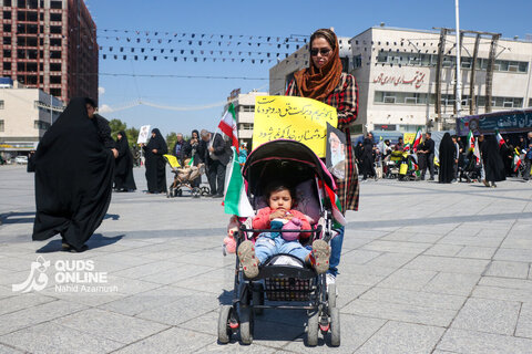 گزارش تصویری| برگزاری رژه سربازان کوچک عصر ظهور در مشهد