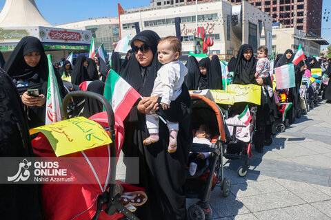 گزارش تصویری| برگزاری رژه سربازان کوچک عصر ظهور در مشهد